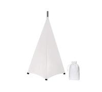 QUXVUIS DJ Lighting Tripod Stand Cover Offers Professional Appearance Essential For Events Dj Lighting Tripod Stand Scrim Cover Adjustable Scratches Light, White, 3 Sides