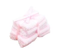 QUXVUIS Dollhouse Miniatures Bath Towel Cloth Kid Creative Play And Beautiful Scene Setup Nice Birthday Holiday For Kids Girls Boys Who Like Dollhouse Play, pink, 4x2.8x3cm