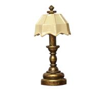 QUXVUIS Dollhouse Table Lamp Pretend Party Accessory Crafted Umbrella Shade Children Imaginative Playtime Scenarios Simulation Living Room Bedroom Life Scene Supply