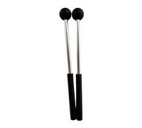 QUXVUIS Drum Mallets Percussion Sticks Hammer Rubber Non Slip Comfortable Control Designed For All Player Levels Drumsticks Mallet Percussion With Aluminum Handle, black, 22x2.5cm
