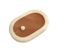 QUXVUIS Durable Cat Scratch Pad Cat Bed Lounge Oval Fun Solution To Scratch Furniture While Cats Rest Pad Can Also Serve As Bed Corrugated Lounge For Indoor And Outdoor
