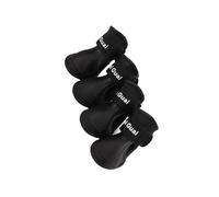QUXVUIS Durable Dog Boots Waterproof Shoes For Snowy Days Designed To Paws While Maintaining Comfort During Outdoor Activities Paw Protectors For Winter Snowy, Black, L