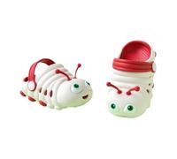 QUXVUIS Durable Non-Slip Toddler Garden Clogs Casual Style Adjustable Laces These Toddler Slippers, Red, 14cm