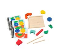 QUXVUIS Durable Wooden Building Blocks 3D Projection Space Ensures Safe Play Experience With Rounded And Smooth Surfaces Wooden Building Blocks 3D Stereo Projection Space