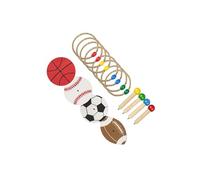 QUXVUIS Durable Wooden Rings Toss Game Backyard Sport For Kids For Outdoor Camping Trips And Group Gatherings Carnival Games Indoor Outdoor Game With Eight Rings