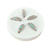QUXVUIS Dynamic Artificial Baits Fly Lures Sorted In Storage Box Makes Fishing Convenient And Efficient Every Time Fly Fishing Lures Freshwater Saltwater Soft Baits, White, 14#