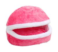 QUXVUIS Easy-to-Clean Pet Bed Say Goodbye To Pet Hair And Odor Fluffy And Breathable Cushion For Cat Bed For Dog Puppy, Rose Red