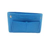 QUXVUIS Easy To Felt Insert Bag For Organizing Handbags And Keeping In Shape Large Capacity Makeup Organizer Inner Bags, Blue
