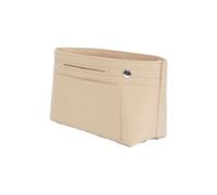 QUXVUIS Easy To Felt Insert Bag For Organizing Handbags And Keeping In Shape Large Capacity Makeup Organizer Inner Bags, Beige