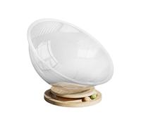 QUXVUIS Easy To Integrate Into Any Home Decorations Comfortable Space Cat Bed Nest Versatile And Stylish Pet Resting Place All Seasons Universal Detachable Kittens Hammock, Clear, L