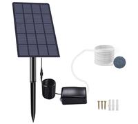 QUXVUIS Easy To Solar Air Pump For Aquarium Oxygenation Power Supply Mode ABS Aquarium Accessories Solar Oxygenator Pond Aerator