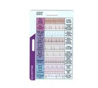 QUXVUIS ECG Card With Intuitive Rich In Information Portable And Waterproof Suitable For Clinical Acrylic Ecg Pocket Card Uk, A