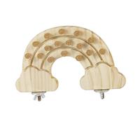 QUXVUIS Educational Bird Perch Stand And Chewing Stopper Toy For Encouraging Good For Physical And Mental Health Of Pet Birds. Chewing Stopper Toy Is Made Entirely Of Wooden