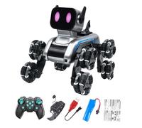 QUXVUIS Educational Smart Robot Dog Toy Interactive Robot Remote Control Dog Fun Learning Experience For All Kids Remote Control Interactive Traning Toy
