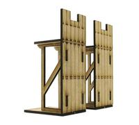 QUXVUIS Educational Toys Building Models House 1/72 Provide for Creative Learning Through Collaboration And Hands On Experiences 1/72 Fortress Building Models, small right angle, 8-12cm