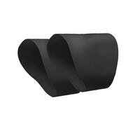 QUXVUIS Effective Lace Coverage Soccer Cleat Lace Covers Made With Soccer Shoe Bands Designed With Athletes In Mind Silicone Shoe Bands Sports Accessory, Black, 6.2 x4 cm