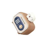 QUXVUIS Electronic Piggy Bank Toys Kids Featuring Auto Roll in for Enhanced Money Saving Experience Electronic Piggy Bank for Kids Toy ATM Money Insert Saving, Brown cat, 19.7x14x23cm