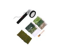 QUXVUIS Electrostatic Flocking Tool With Grass Applicator 1 Grass Applicator 6 Static Grasses Plus 10 Bushes DIY Landscaping Modeling Hobby Craft DIY Project
