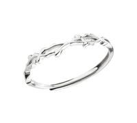 QUXVUIS Elegant Adjustable Ring For Women Symbol Of Dignity In Sterling Silver Twig Thorn Branch Open Finger Ring Alloy