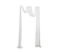 QUXVUIS Enchanting Wedding Arch Drapes Offering Easy Hanging for Weddings Birthdays and Anniversaries Always Eyes Catcher for Wedding Backgrounds. Arch Draping is Made, White, 600x76cm