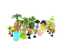 QUXVUIS Engage In Educational Play With Realistic Miniature Garden Plants And Simulation Plants Model Miniature Garden Collection Cognitive Toy Decoration Plant Toy Children Gifts, 24 pieces