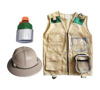 QUXVUIS Engaging Kids Explorer Vest Costume Set And Outdoor Adventure Gear Designed To Inspire Imagination And Outdoor Fun Kids Vest Camping Supplies Dress Up Pretend Play