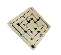 QUXVUIS Enjoy Cognitive Benefits Chess Board Game Set Featuring Classic Nine Men S Morris Family Game Nights Ensuring Stability On Desktop And Preventing Movement During Play Chess Games Incorporate