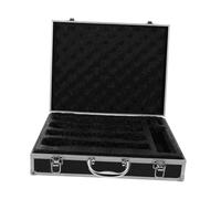 QUXVUIS Equipment Toolbox Instrument Storage Case Easy Open Carry Ample Protective Space For Microphones With High Hardness And Light Weight Microphones Carrying Case Mic Storage Sponge Box