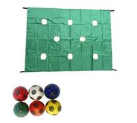 QUXVUIS Exciting Team Building Game Set Strong Communication Habits With Hole Tarp Team Challenge OxfordCloth , green