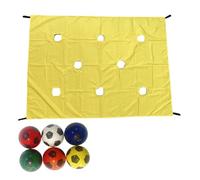 QUXVUIS Exciting Team Building Game Set Strong Communication Habits With Hole Tarp Team Challenge OxfordCloth , yellow