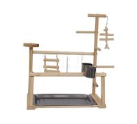 QUXVUIS Exclusive Play Stand Bird Cage Accessories Wood Perch Stand Playground Essential For Every Bird Lover Play Perch Gym For Small Medium