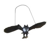 QUXVUIS Exquisite Highly Detailed Eagle Sculpture Kids Learning About Nature Decor In Nursery Or Playroom Environments Simulated Eagle Model Animal Bird Toy Scene Prop, black, S