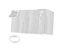 QUXVUIS External Filter FishTank External Filter Advanced Filtration System Small Fish Tank Designed For Easy Pad Replacement Aquarium Hang On Box Fish Tank Accessories, Clear, 26x13.5x15cm