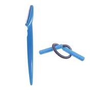 QUXVUIS Eyebrow Stencil Reusable Styling Props Facial Shaver Shapers Hair Removal Shavers Eyebrows Trimmer Safe Makeup Tool, Blue