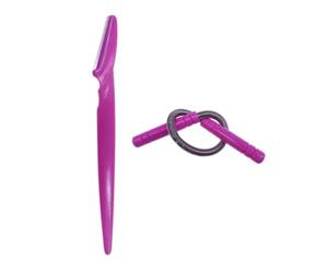 QUXVUIS Eyebrow Stencil Reusable Styling Props Facial Shaver Shapers Hair Removal Shavers Eyebrows Trimmer Safe Makeup Tool, pink