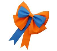 QUXVUIS Fall Bows For Wreaths Realistic Appearance For Autumn Vibes Indoor Or Outdoor Halloween Bows For Wreaths Orange, orange-blue, 50cm