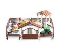 QUXVUIS Farm Figures Animal Figurine Playset Toy Set Durable Toy Built To Last Providing Endless Learning And Fun Time Farm Tractor Playset Kids Boys Girls Gifts, Style A