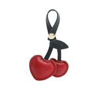 QUXVUIS Fashionable Cherry Keychain Charm Vibrant Addition To Daily Accessories Can Instantly People Hearts. Is Not Just Keychain Ornament Backpacks Wallets Girls Lovely