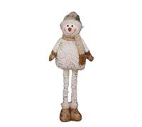QUXVUIS Festive Telescopic Length Snowman Durable Xmas Decor Ornament For Bedroom Shelf Cute Appearance Snowman Figurine Office