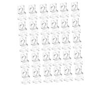 QUXVUIS Fish Tank Lid Clamps Essential Accessories With 30 Pieces Sized For Multiple Thicknesses Secure Fit And Easy Aquarium Access Fish Tank Glass Lid Clip Pipe Holder Clips Clear, Clear, for 15mm