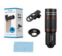 QUXVUIS Fisheyes Lens Phone Creative With Phone Photography Camera Lens Kit Upgraded Version Telephoto 18X Wide Angle