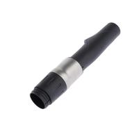 QUXVUIS Fishing Rod Reel Seat DIY Fishing Grip Lightweight Durable Strong Easy Install Replacement Accessory Reel Seat Is Made Of Plastic With Aluminium Alloy Cover, Black+Silver, 20.2mm