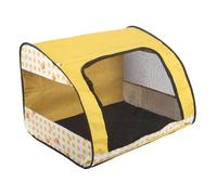 QUXVUIS Foldable Cats Pen Tents Portable Pets Play Tent Featuring And Spacious Environment For Happy Pet Playtime Portable Pets Play Tent Large Space Cats, yellow, M