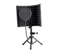 QUXVUIS Foldable Microphone Convenient Lightweight Easy To Transport Musicians Working On Go And Reflection Layer To Reduce Unnecessary Sounds. Broadcast Microphone Can Fix On Tabletop Or Be Mounted