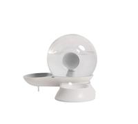 QUXVUIS Food Dispenser Snail Feeder Drink Bowl Stable Performance Space Saving Cat Accessories Multipurpose Universal Water Fountain, Gray