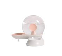 QUXVUIS Food Dispenser Snail Feeder Drink Bowl Stable Performance Space Saving Cat Accessories Multipurpose Universal Water Fountain, Pink