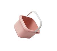 QUXVUIS Foot Soaking Tub with Massage Features Foot Soak Bath Home Spa Environment Stress Relief Option at Home Bath Basin for Soaking Feet Footbath Bucket, Pink, 21.5x25x23.5cm