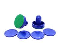 QUXVUIS for Creative Air Hockey Pushers And Mini Pucks Set Elevates Indoor Game Nights Providing Engaging Fun Experiences With Friends And Family Arcade , Blue Putter , 6cm