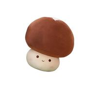 QUXVUIS for Creative Mushroom Plush Toy Cute Soft Cushion Relaxing Doll Gifts for Children Bedrooms Living Room Cozy Decor Bedroom Living Room Kids Plush Doll Toys Present, Brown, 30cm