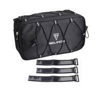 QUXVUIS Front Bike Bag Storage Pouch Hard Shell Versatile Compatibility With Various Bicycle Types And Balance Bikes. Bike Handlebar Bag Can Be Conveniently Installed At Front Of, Black, 4.3L